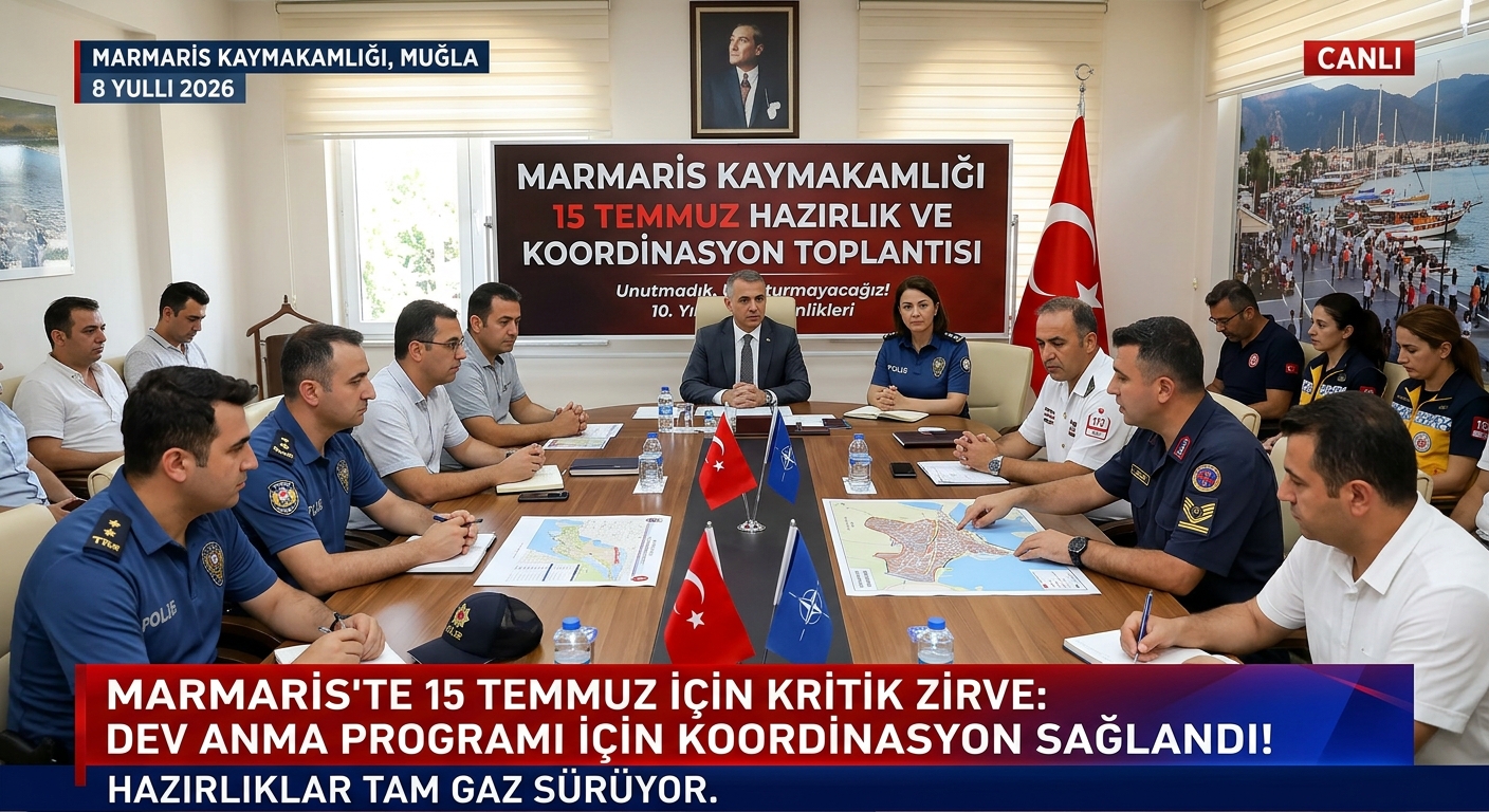 Marmaris'te Tarihi Gün İçin Hazırlık: 15 Temmuz Anma Programı Netleşti