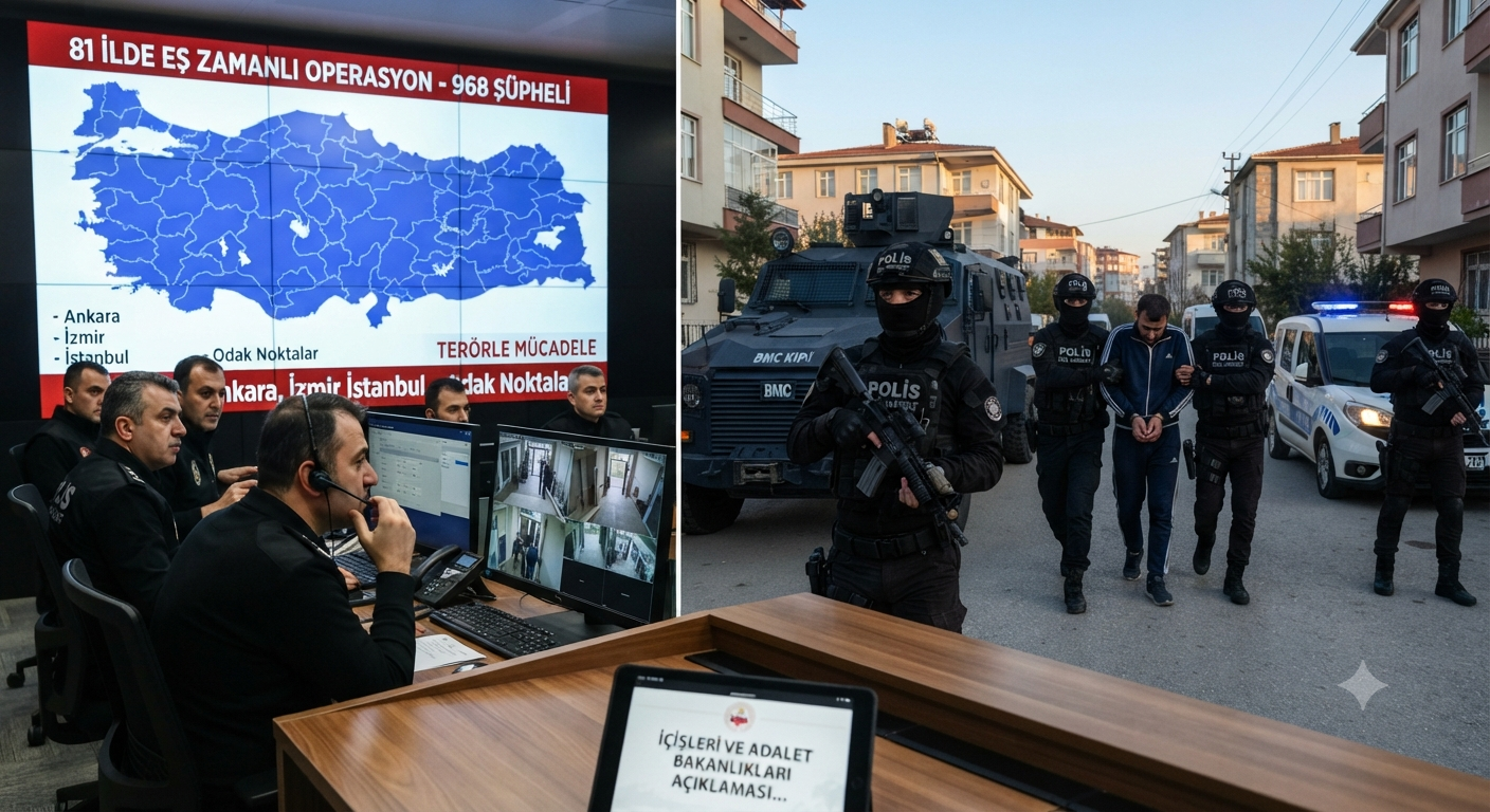 81 İlde Eş Zamanlı Operasyon: 968 FETÖ Şüphelisi Yakalandı