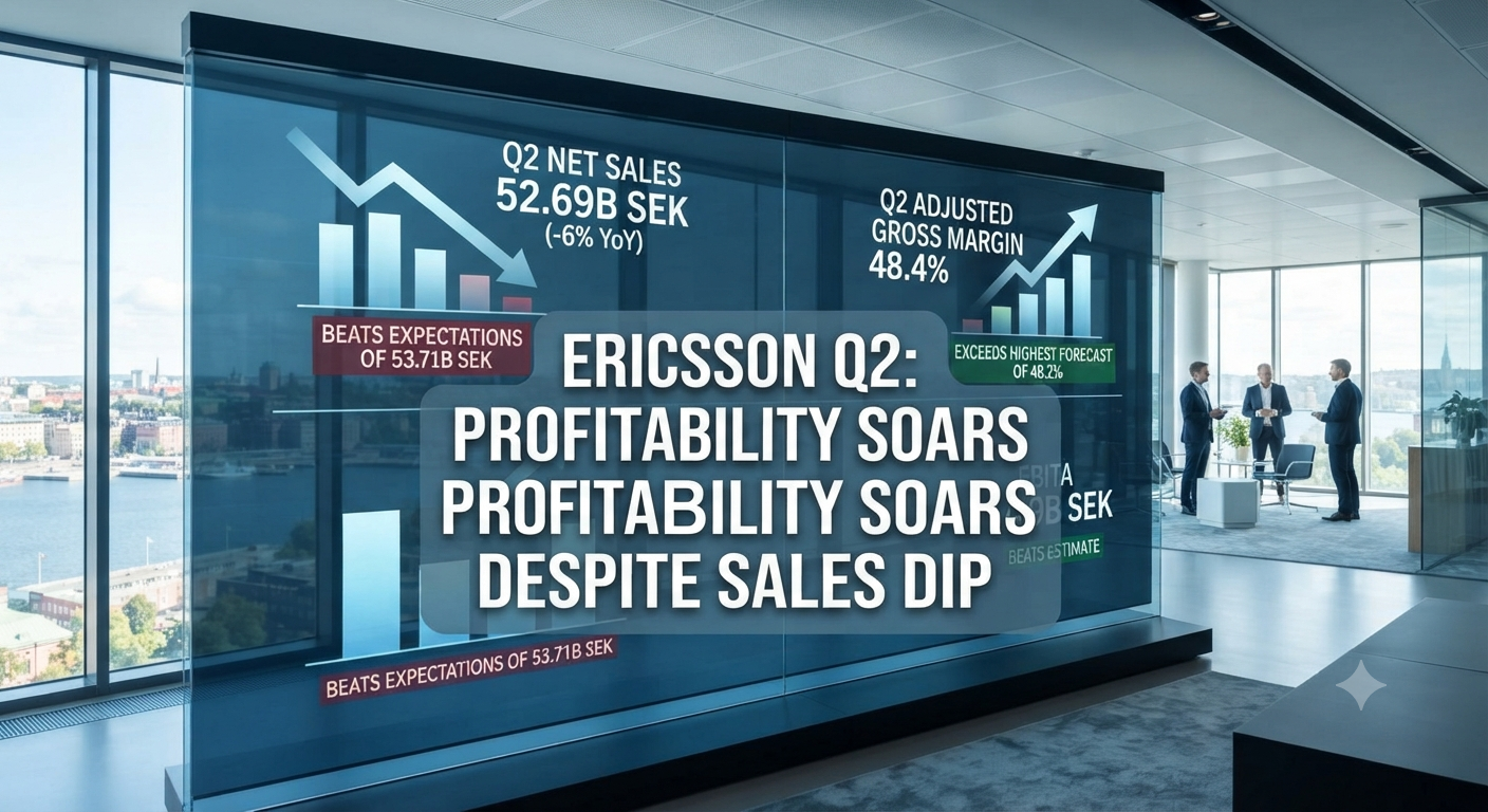 Ericsson'da Satış Düşüşüne Güçlü Marj Kalkanı