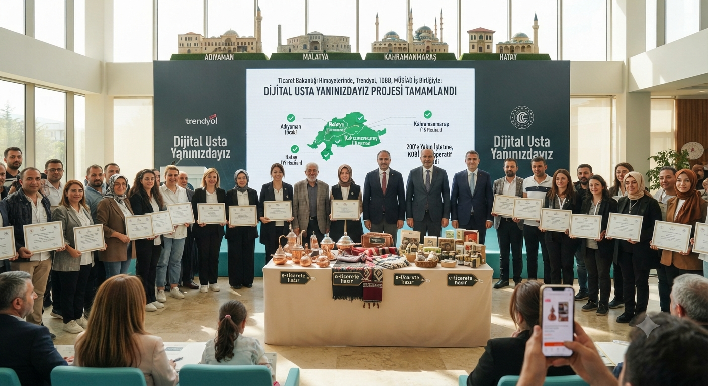 Dijital Usta Yanınızdayız Projesi Deprem Bölgesindeki Dört İlde Başarıyla Tamamlandı