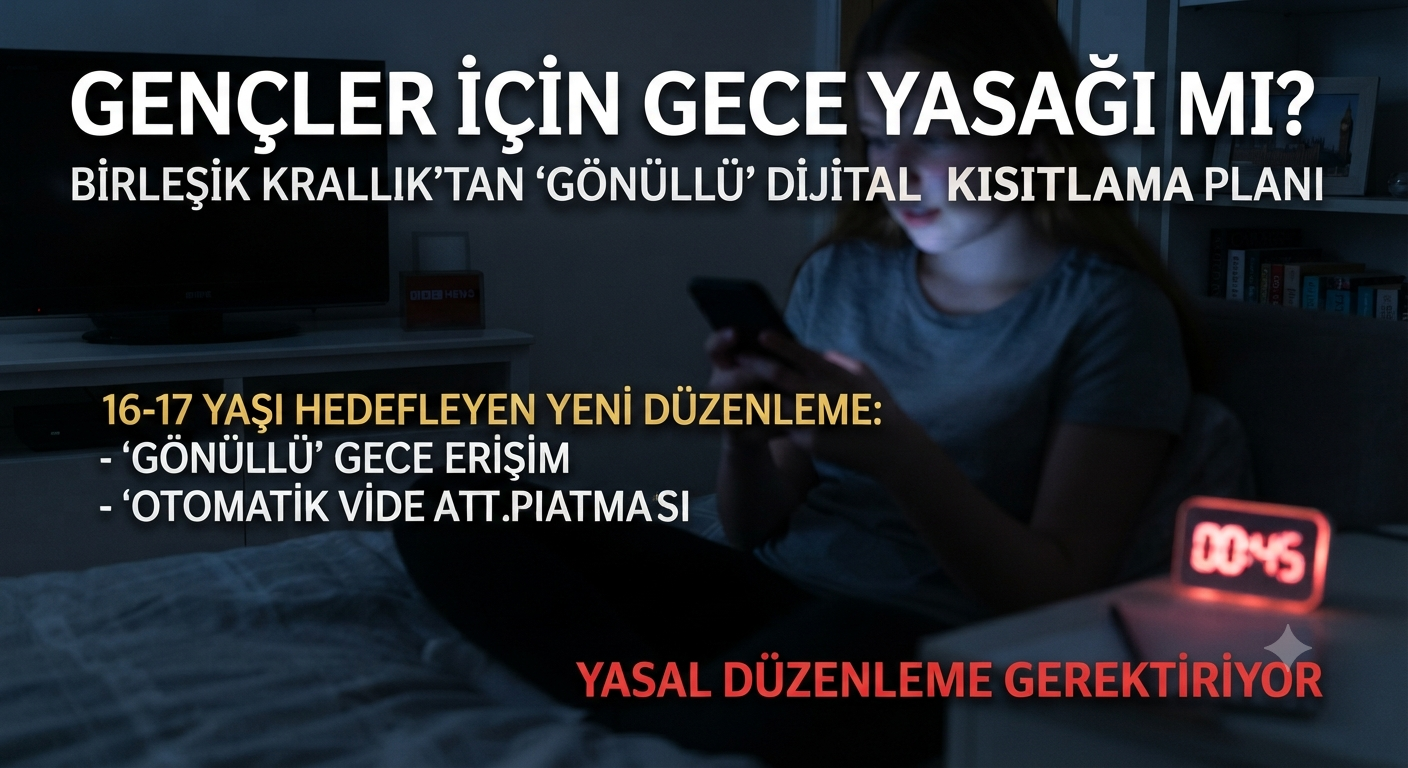 İngiltere'den Gençlere Dijital Kısıtlama: Geceleri Sosyal Medya Yasağı mı Geliyor.