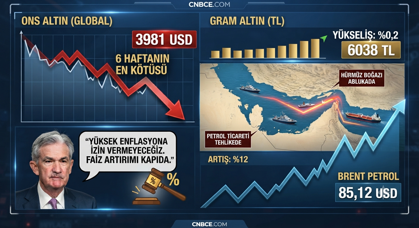 Altın kritik seviyenin altına geriledi! 6 haftanın en kötü performansı