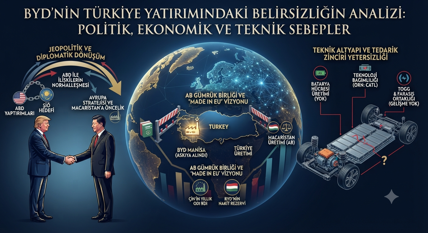 Otomotiv Sektöründe BYD Belirsizliği: Türkiye Yatırımında Son Durum