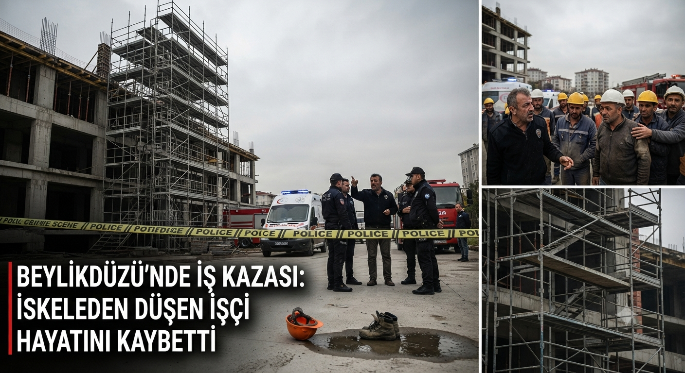 İnşaatta Yürek Yakan Kaza: İskeleden Düşen Genç İşçi Hayatını Kaybetti