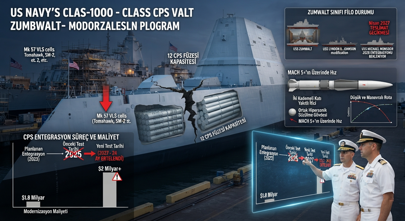ABD Donanmasının Hipersonik Planlarında Şok Gecikme: Zumwalt Projesi Çıkmazda