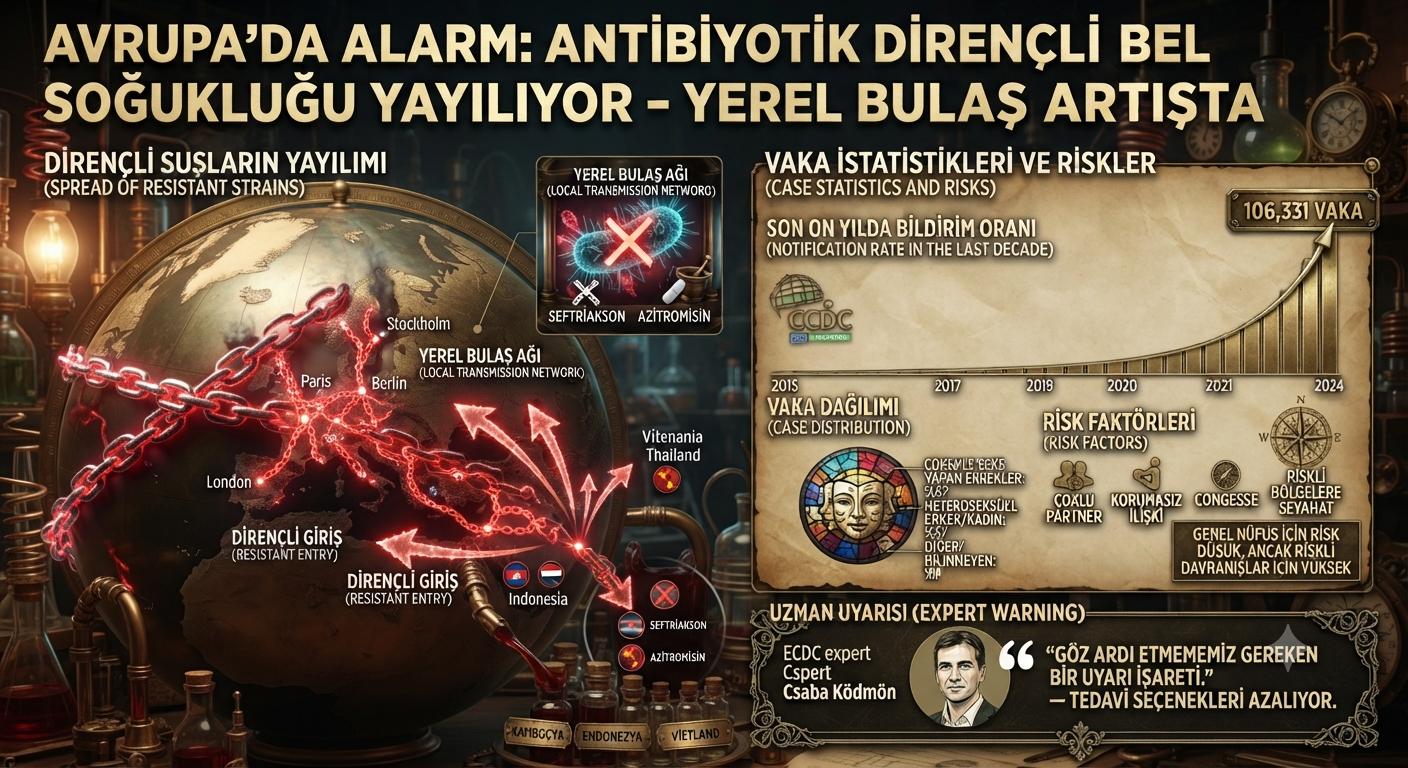 Avrupa'da Alarm: Antibiyotik Dirençli Bel Soğukluğu Vakaları Hızla Artıyor
