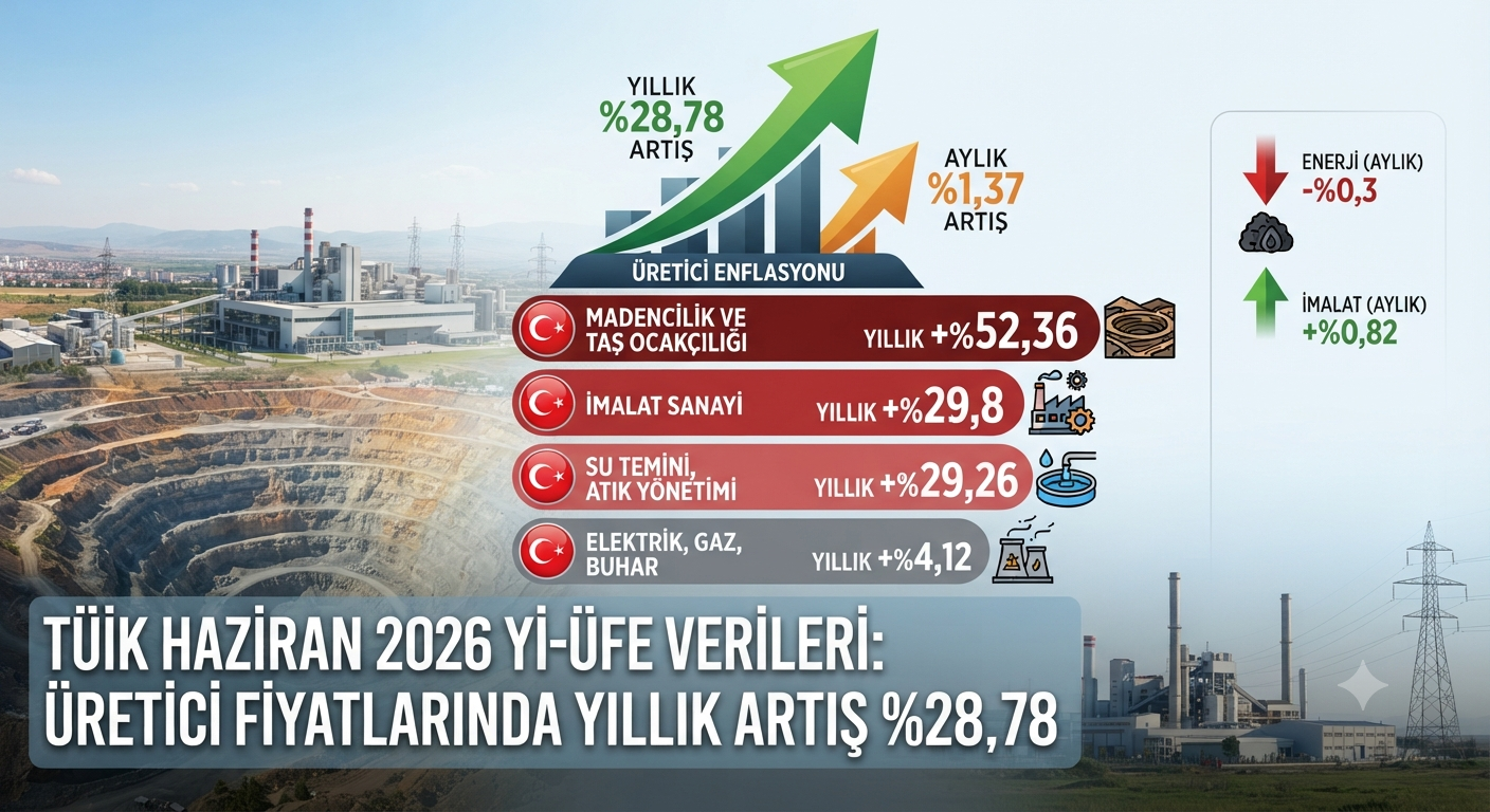 Üretici Enflasyonu Raporu Yayımlandı: Maliyet Artışında Lider Madencilik Sektörü
