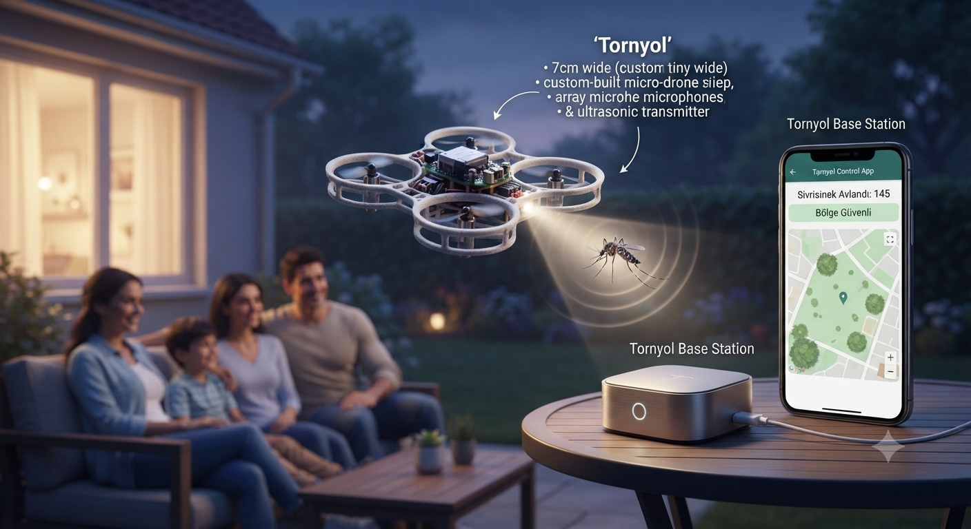 Y Combinator Destekli Tornyol'dan Devrim: Sivrisinekleri Havada Avlayan Mikro-Dronlar