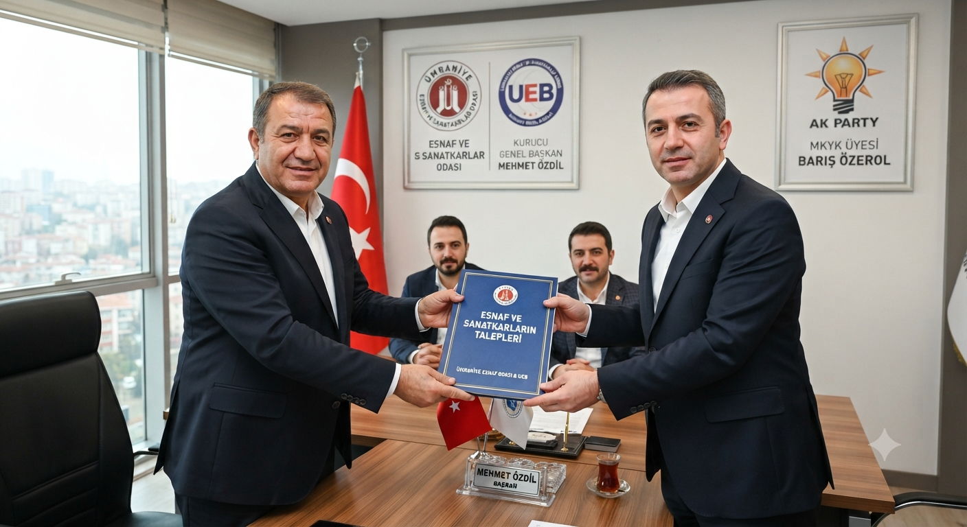 AK Parti MKYK Üyesi Barış Özerol'dan Başkan Mehmet Özdil'e Ziyaret: Esnafın Talepleri Dosya Halinde İletildi