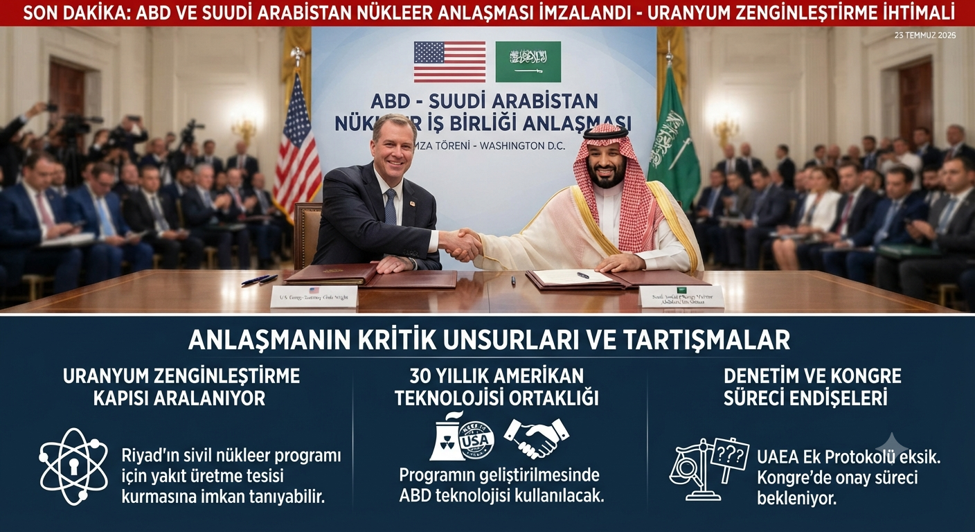ABD ve Suudi Arabistan Arasında Nükleer Anlaşma İmza Altına Alındı