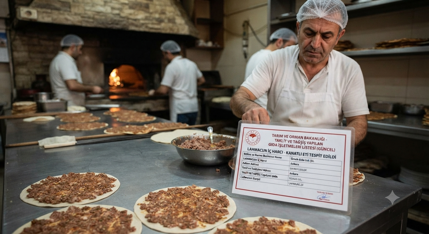 Tarım ve Orman Bakanlığı Listeyi Güncelledi: Lahmacundan Çıkan Malzeme Mide Bulandırdı