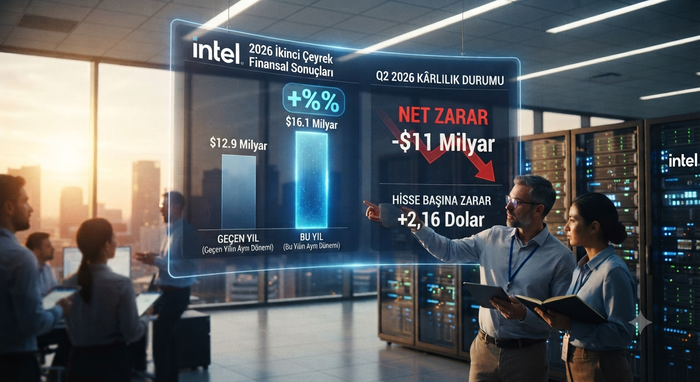 İkinci Çeyrekte Gelirini Yüzde 25 Büyüten Intel'den Güçlü Bilanço