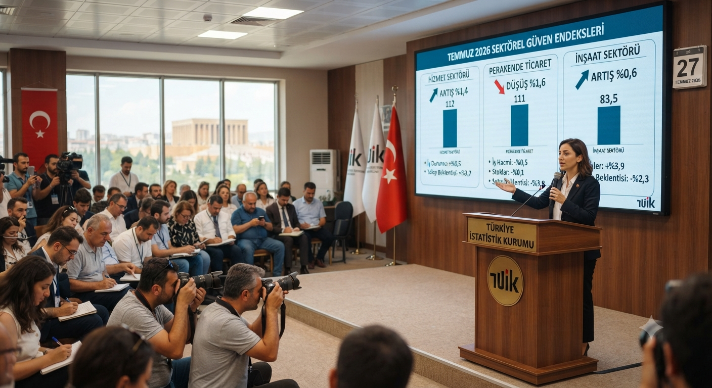 TÜİK'ten Temmuz 2026 Verileri: Güven Endekslerinde Sektörel Ayrışma Dikkat Çekti