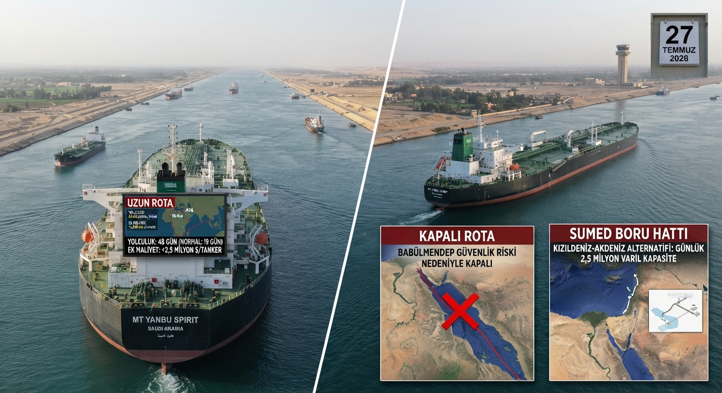 Ham Petrol Taşımacılığında Rota Değişikliği Faturayı Kabarttı: Maliyetler 2,5 Milyon Dolar Artış Gösterdi