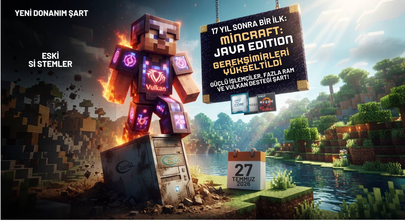 Minecraft'ın Sistem Gereksinimleri 17 Yılda İlk Kez Artırıldı