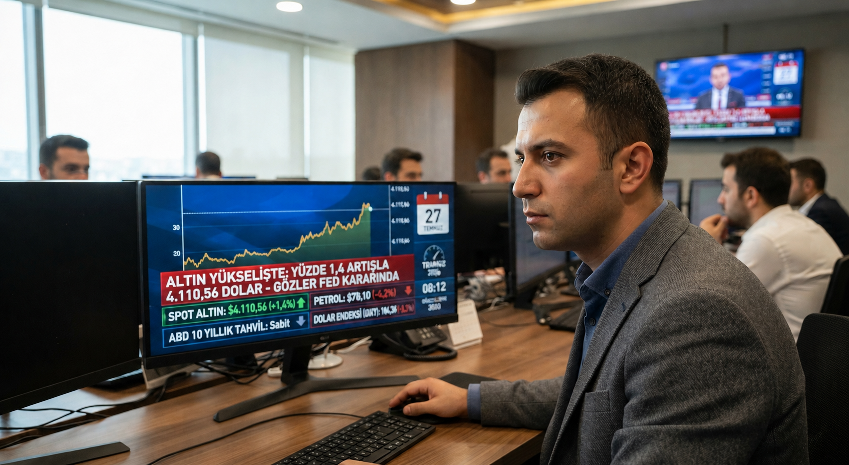 Altın Haftaya Hızlı Girdi: Yüzde 1'i Aşan Artışla Gözler Fed'in Kararında