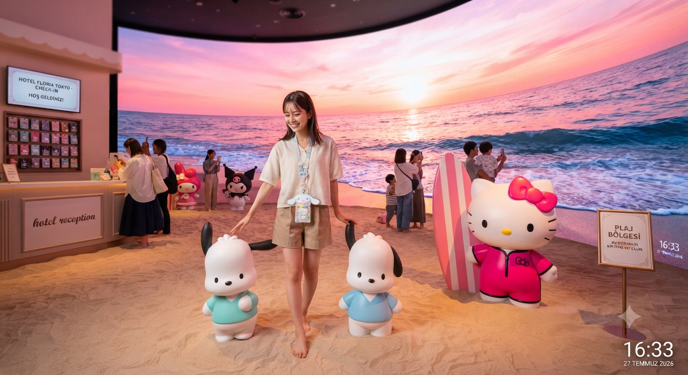 Tokyo'da Sanrio Karakterleriyle Dolu Benzersiz Bir Otel Deneyimi Başladı