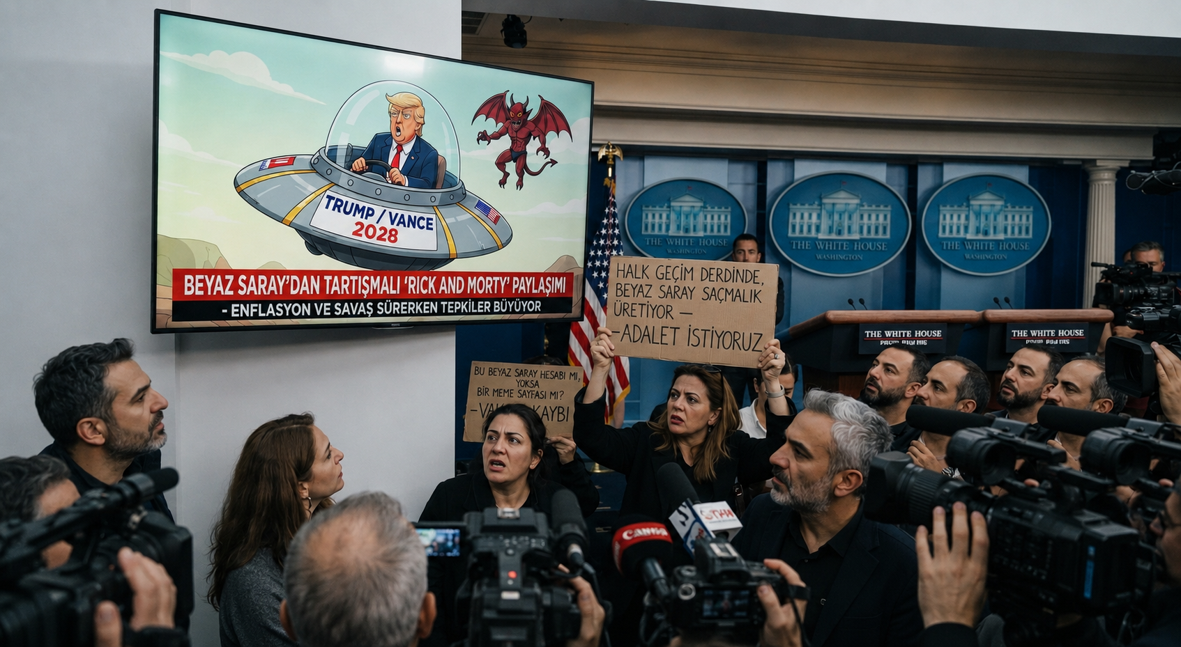 Yapay Zekâ Krizi: Beyaz Saray'ın Paylaştığı Trump'lı 'Rick and Morty' Parodisi Tartışma Yarattı
