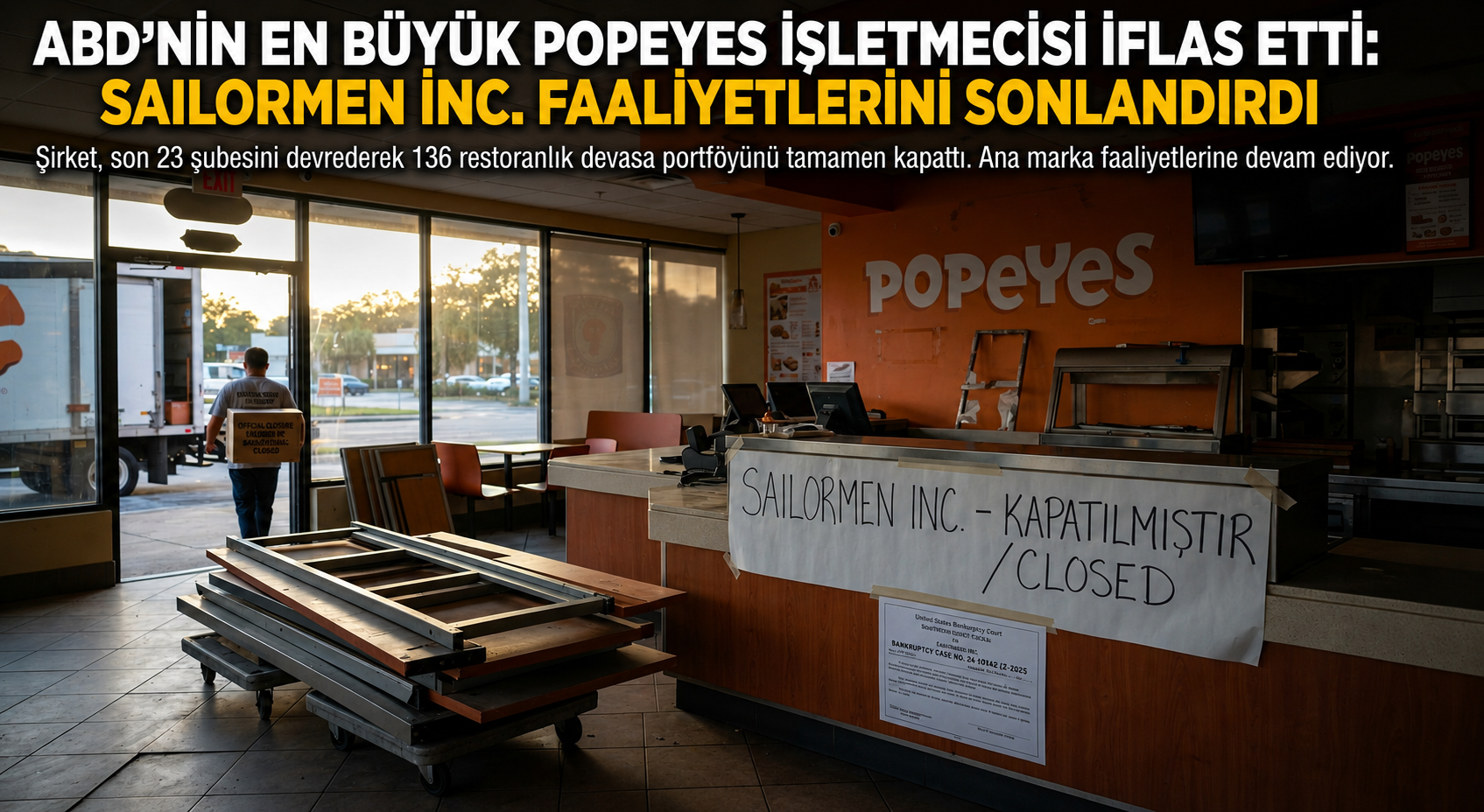 Ünlü Fast Food Markasından İflas Kararı: Şubeleri Satışa Sunuluyor