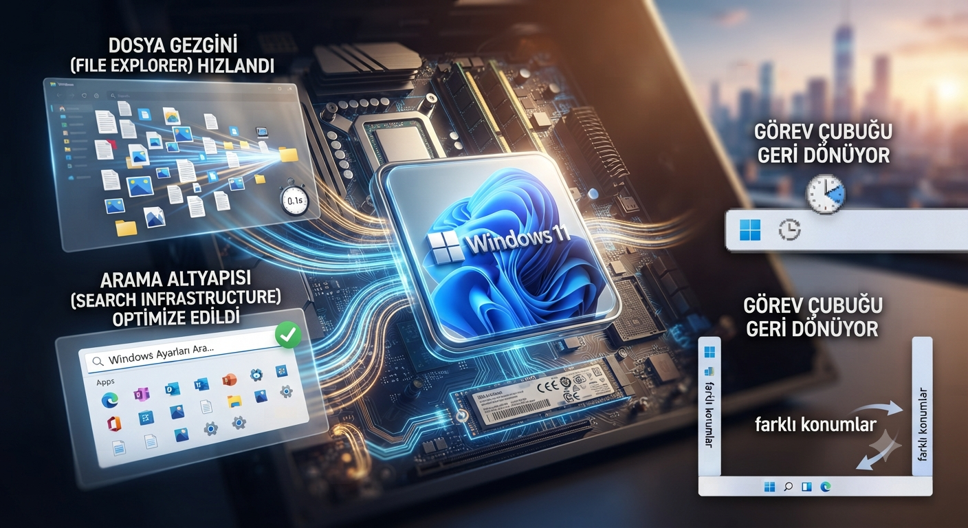 Windows 11 İçin Kapsamlı Performans Güncellemesi: İşletim Sistemi Baştan Sona Hızlanıyor