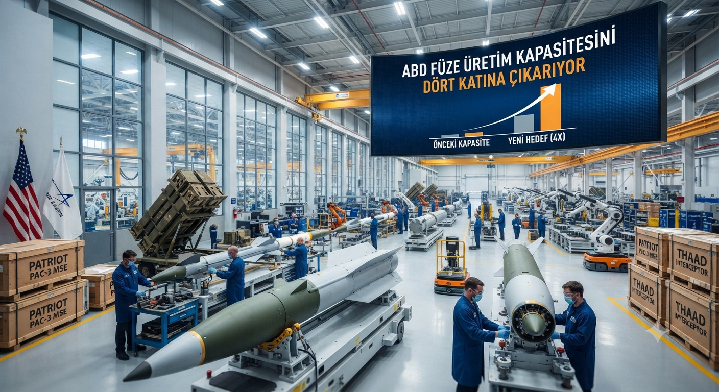 ABD, Füze Üretim Kapasitesini Dört Katına Yükseltiyor