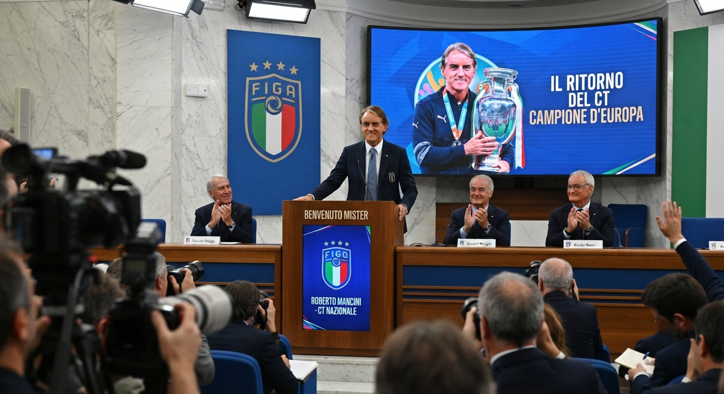 Gök-Mavililerde Teknik Direktörlük Koltuğuna Yeniden Roberto Mancini Getirildi