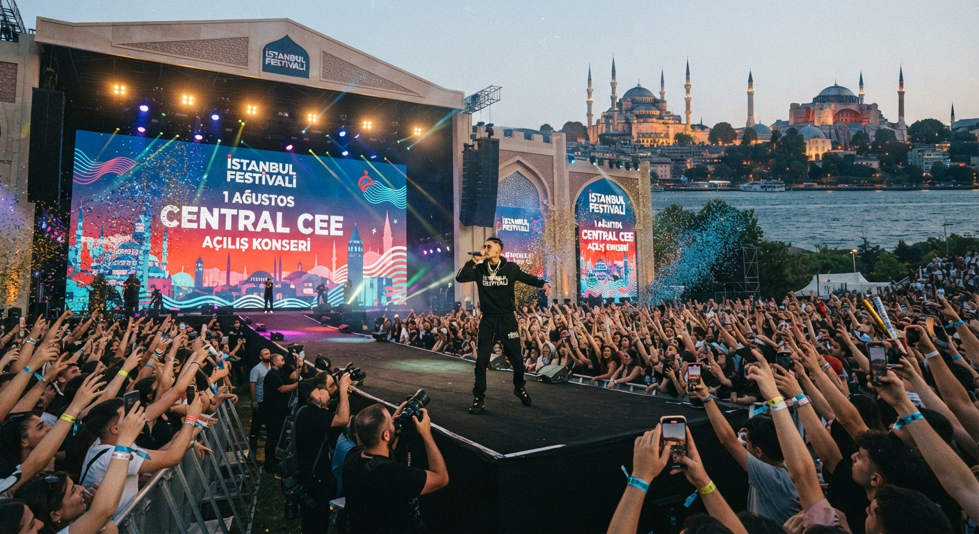 İstanbul Festivali 1 Ağustos'ta Dünyaca Ünlü Rapçi Central Cee ile Başlıyor