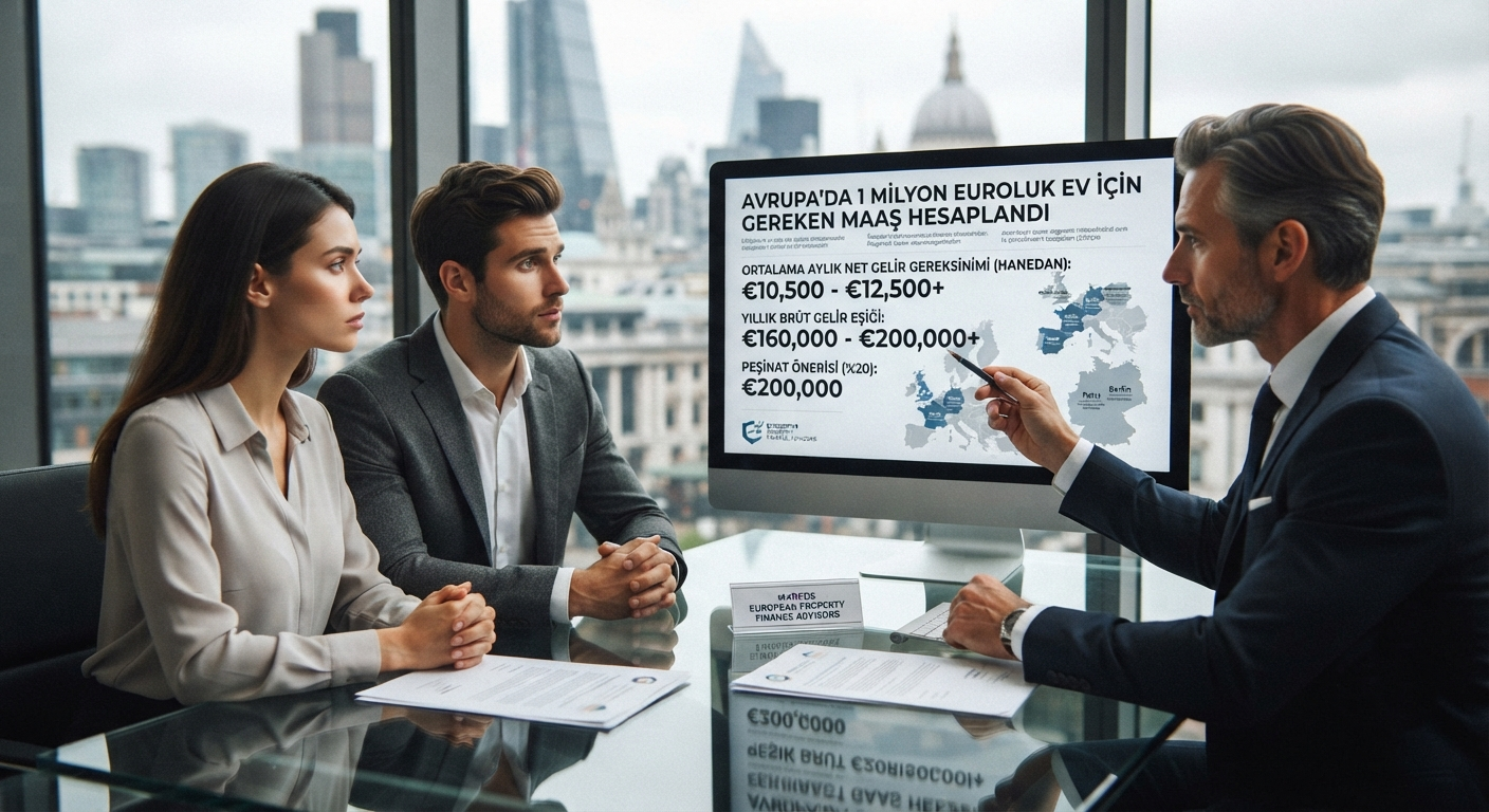 Avrupa'da 1 Milyon Euroluk Ev Almak İçin Gereken Maaş Hesaplandı: Rakamlar Dudak Uçuklatıyor