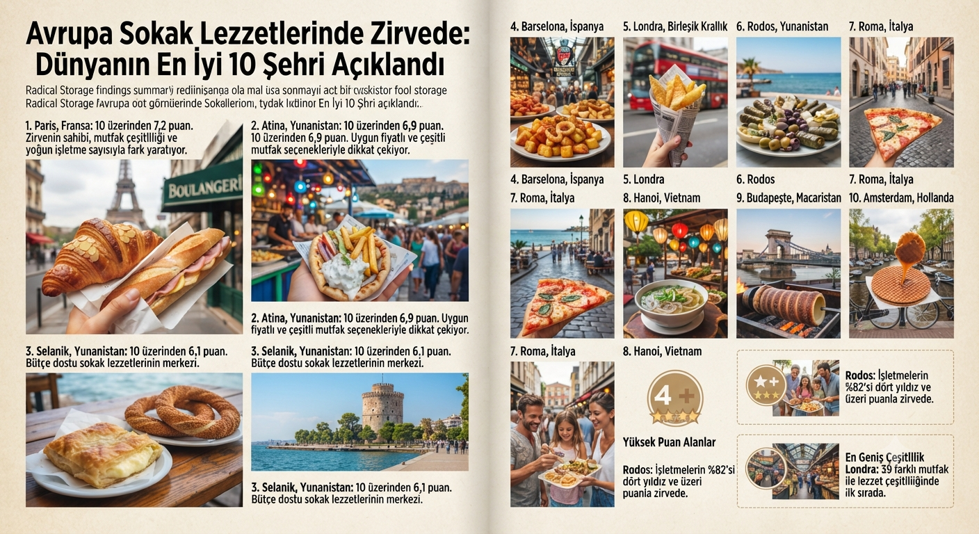 Sokak Lezzetlerinin Başkentleri Listelendi: Dünyanın En İyi 10 Gastronomi Şehri Açıklandı