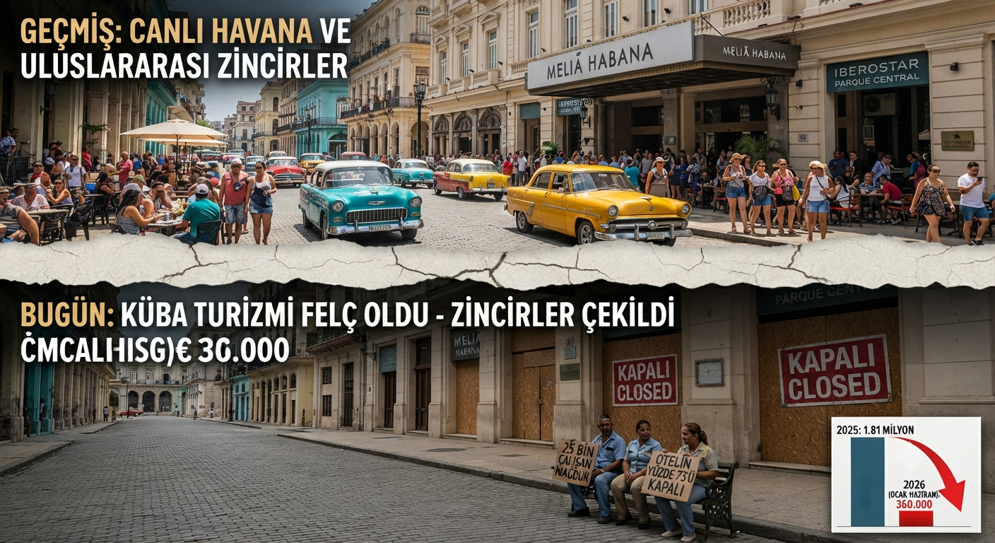 Haber Başlıkları Küba Turizminde Büyük Çöküş: Sektör Neredeyse Tamamen Durma Noktasına Geldi