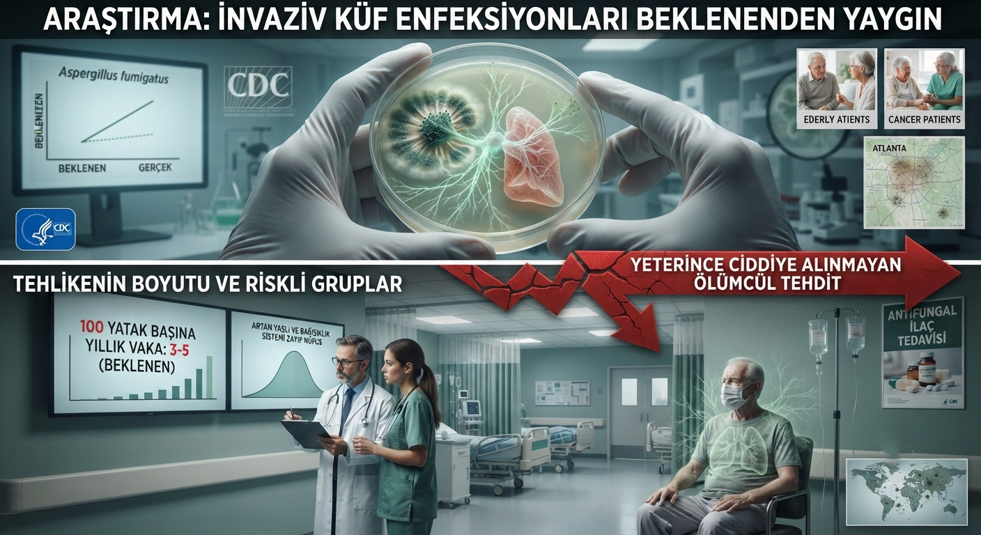Yeni Araştırma Ortaya Koydu: İnvaziv Küf Enfeksiyonları Beklenenden Çok Daha Yaygın
