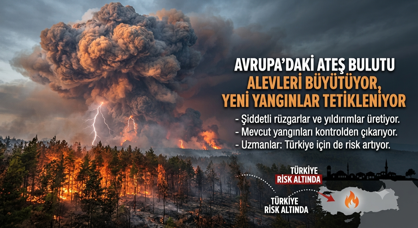 Avrupa'yı Etkisi Altına Alan "Ateş Bulutu" Nedir? Tehlikeleri Neler ve Türkiye'de Görülür mü?