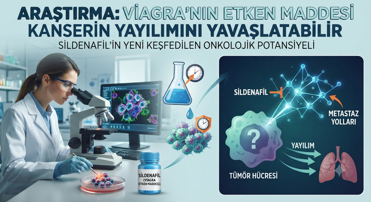 Bilim Dünyasından Umut Veren Keşif: Viagra'nın Etken Maddesi Kanser Yayılımını Yavaşlatabilir