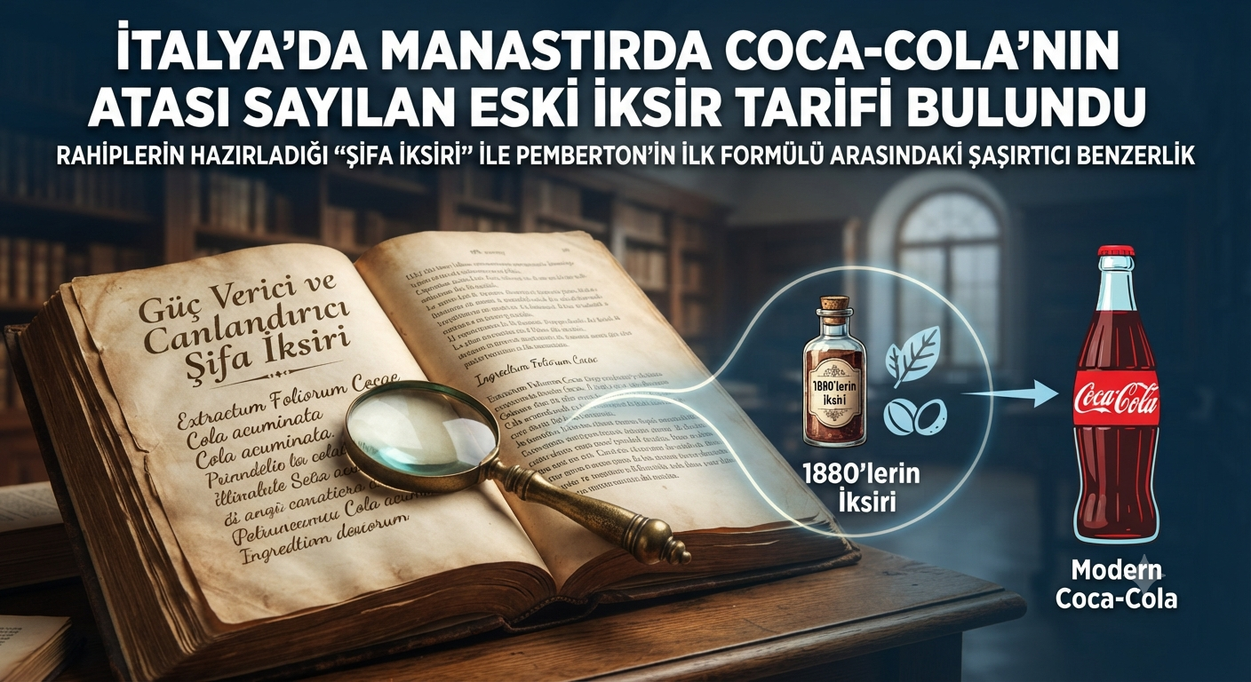 İtalya'daki Bir Manastırda Coca-Cola'nın Atası Sayılan Eski İksir Tarifi Bulundu