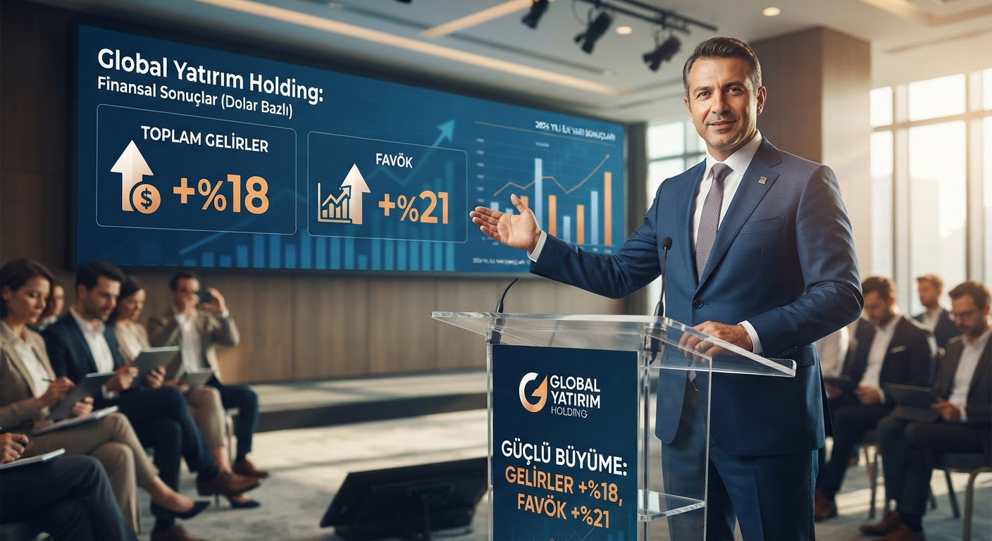 Global Yatırım Holding'den Güçlü Büyüme: Dolar Bazında Gelirler Yüzde 18, FAVÖK Yüzde 21 Artı