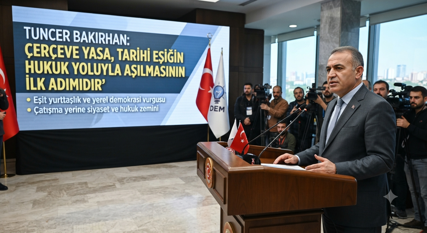 Tuncer Bakırhan'dan Tarihi Açıklama: "Çerçeve Yasa, Tarihi Eşiğin Hukuk Yoluyla Aşılmasının İlk Adımıdır"
