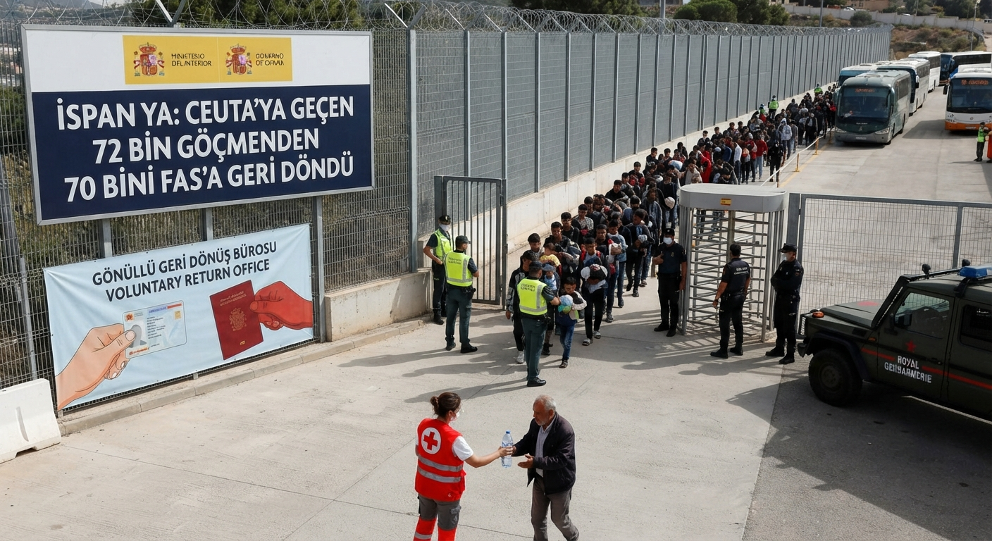 İspanya'nın Ceuta Sınırında Hareketlilik: 72 Bin Göçmenden 70 Bini Fas'a Geri Gönderildi