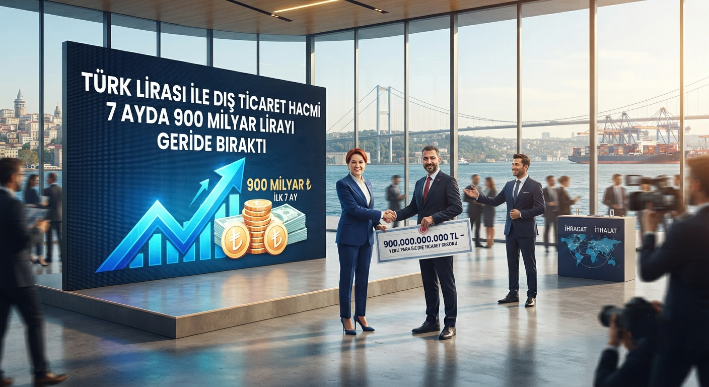Türk Lirası ile Dış Ticaret Hacmi 7 Ayda 900 Milyar Lirayı Geride Bıraktı