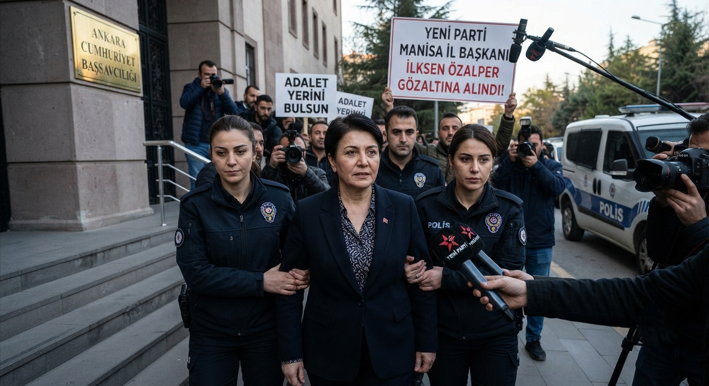 Yeni Parti Manisa İl Başkanı İlksen Özalper Gözaltına Alındı