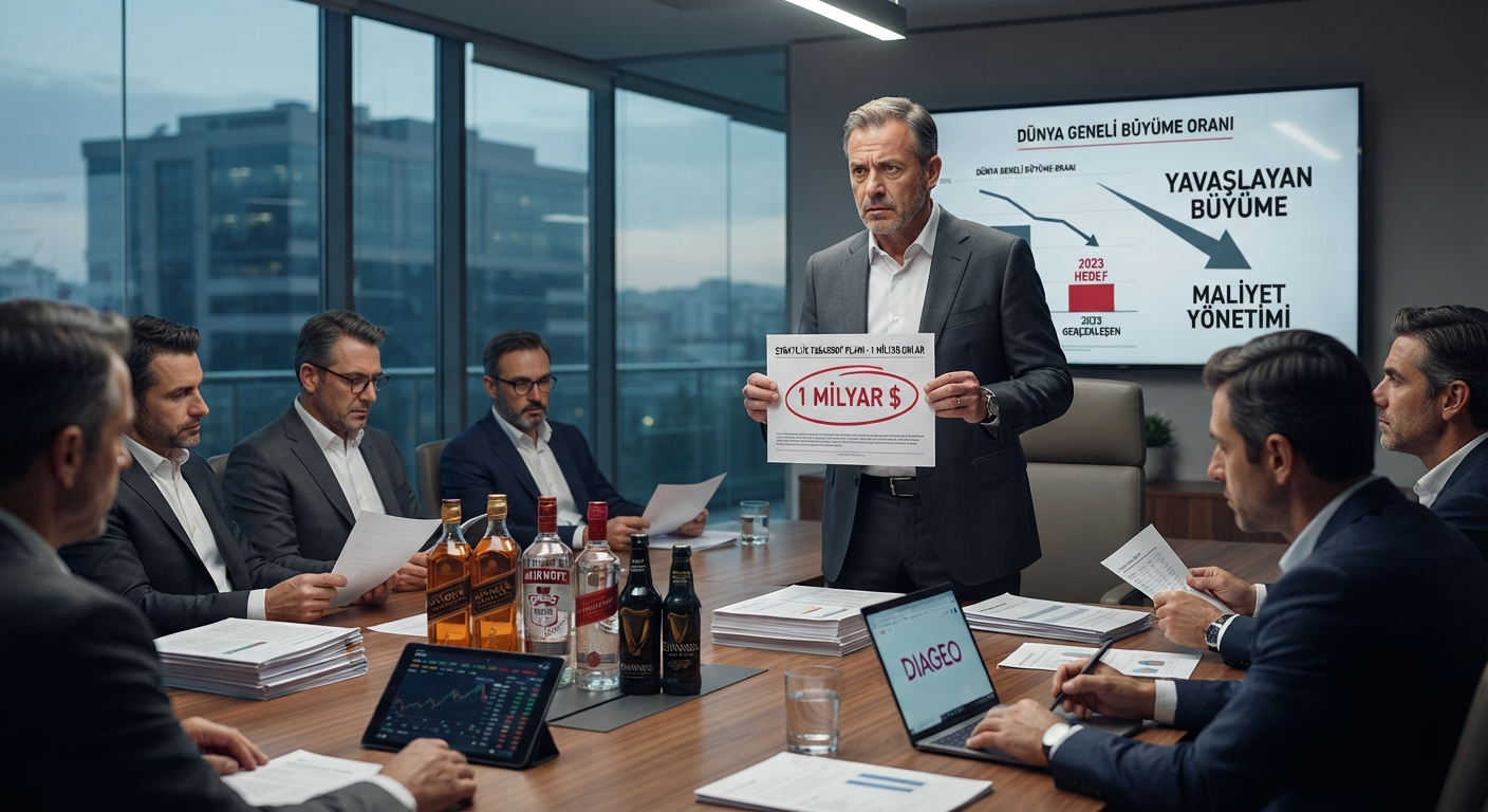 Küresel İçecek Devi Diageo'dan 1 Milyar Dolarlık Tasarruf Hamlesi: Büyüme Yavaşladı