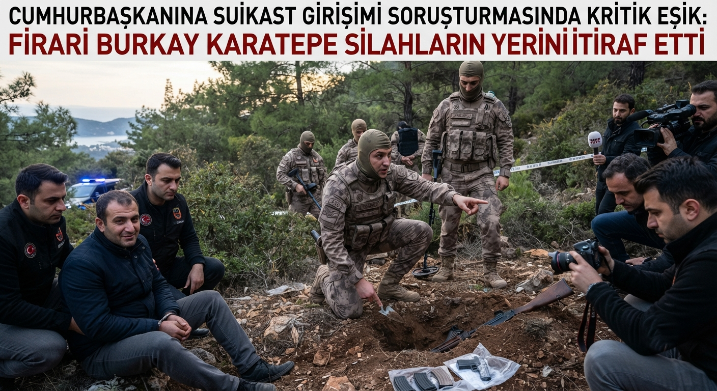 Cumhurbaşkanına Suikast Girişimi: Firari Burkay Karatepe Silahların Yerini İtiraf Etti, Güvenlik Güçleri Operasyon Başlattı