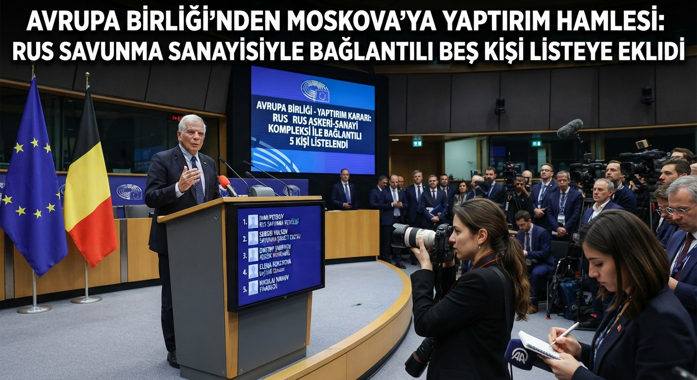 Avrupa Birliği'nden Moskova'ya Yaptırım Hamlesi: Rus Savunma Sanayisiyle Bağlantılı Beş Kişi Listeye Eklendi