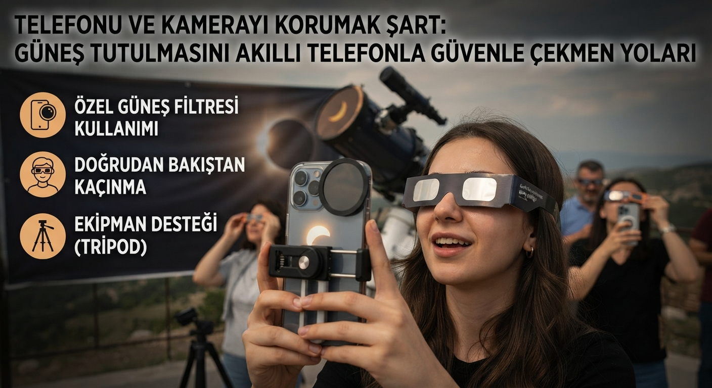 Telefonu ve Kamerayı Korumak Şart: Güneş Tutulmasını Akıllı Telefonla Güvenle Çekmenin Yolları