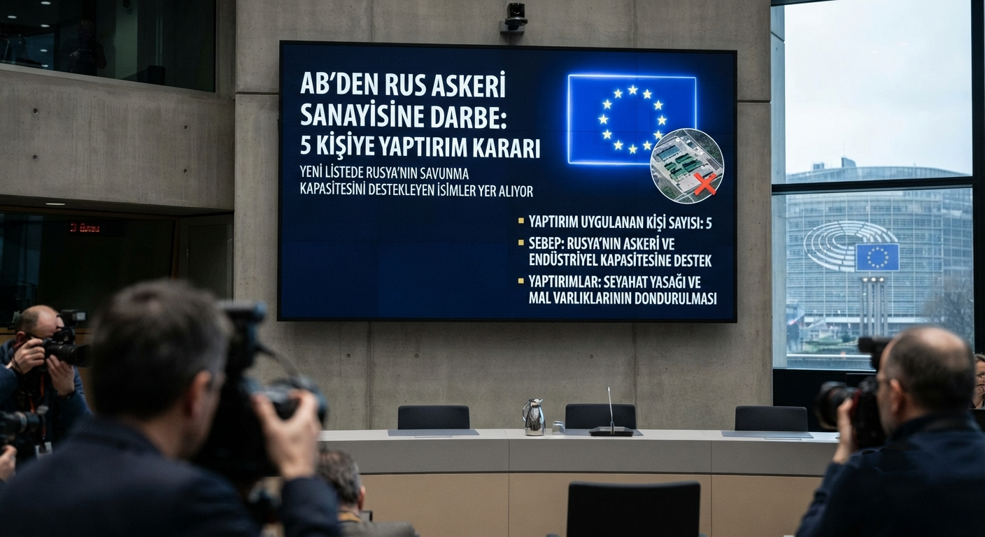 AB'den Rus Askeri Sanayisine Darbe: 5 Kişiye Yaptırım Kararı