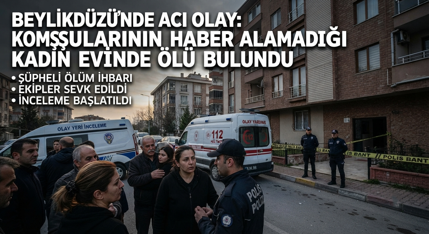 Beylikdüzü'nde Acı Olay: Komşularının Haber Alamadığı Kadın Evinde Ölü Bulundu