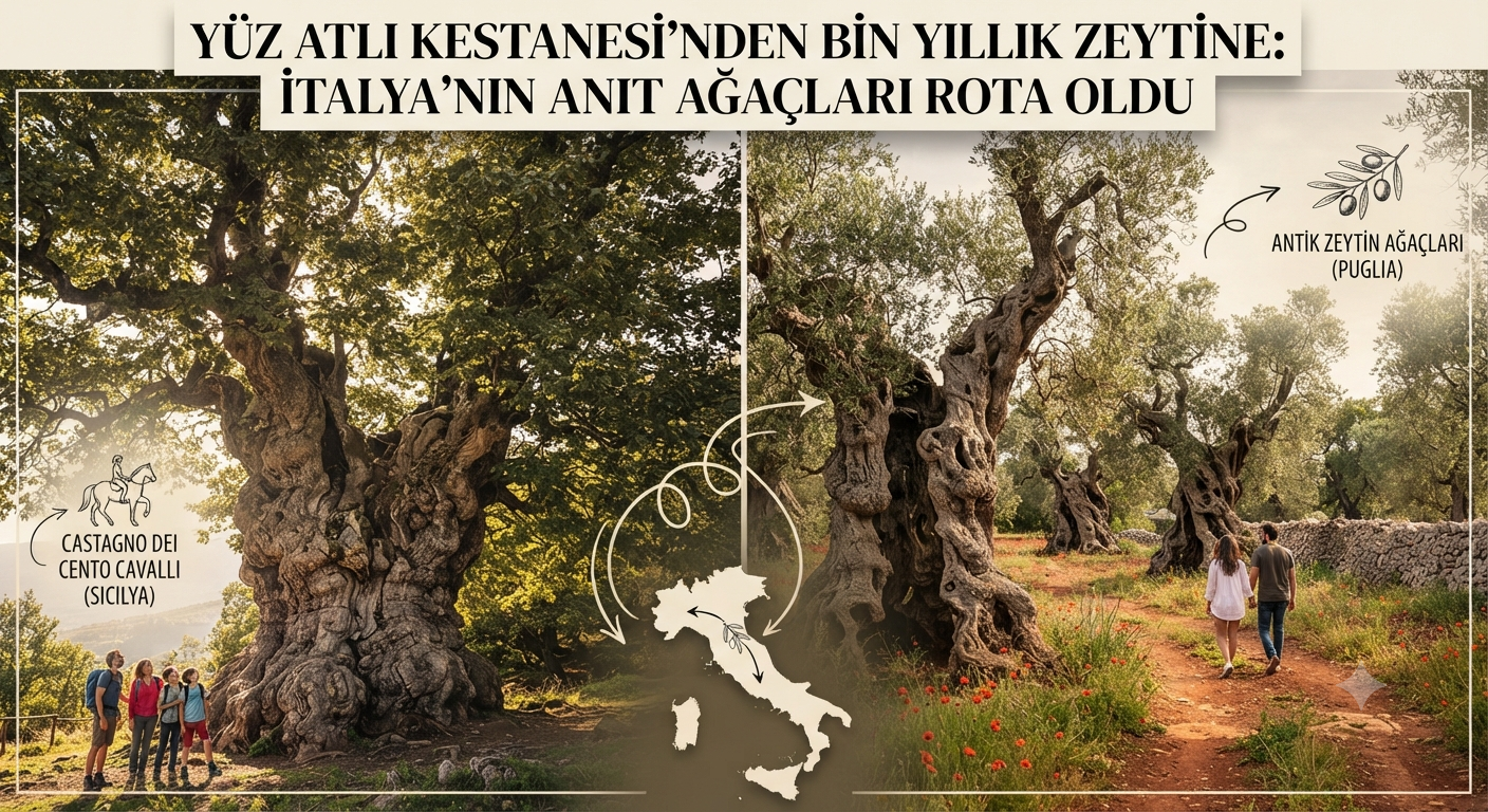 Yüz Atlı Kestanesi'nden Bin Yıllık Zeytine: İtalya'nın Anıt Ağaçları Rota Oldu