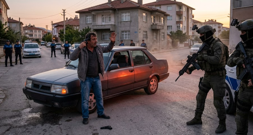 Elazığ'da Silahlı Şahıs Polis Özel Harekatı (PÖH) Görünce Teslim Oldu