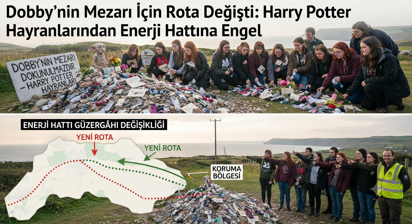 Dobby'nin Mezarı İçin Rota Değişti: Harry Potter Hayranlarından Enerji Hattına Engel