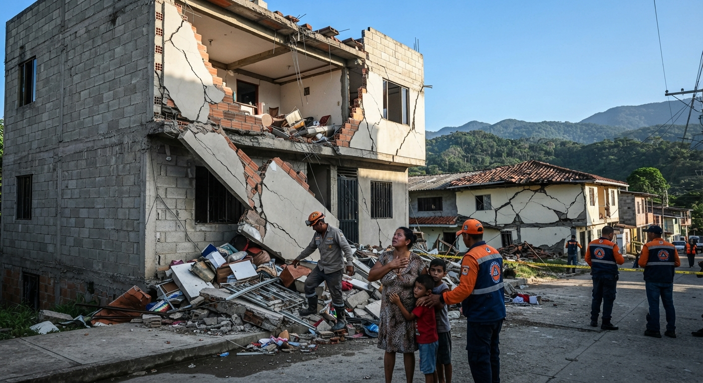 Kolombiya'da 7.4 Büyüklüğünde Şiddetli Deprem: Binalarda Hasar ve Yaralılar Var