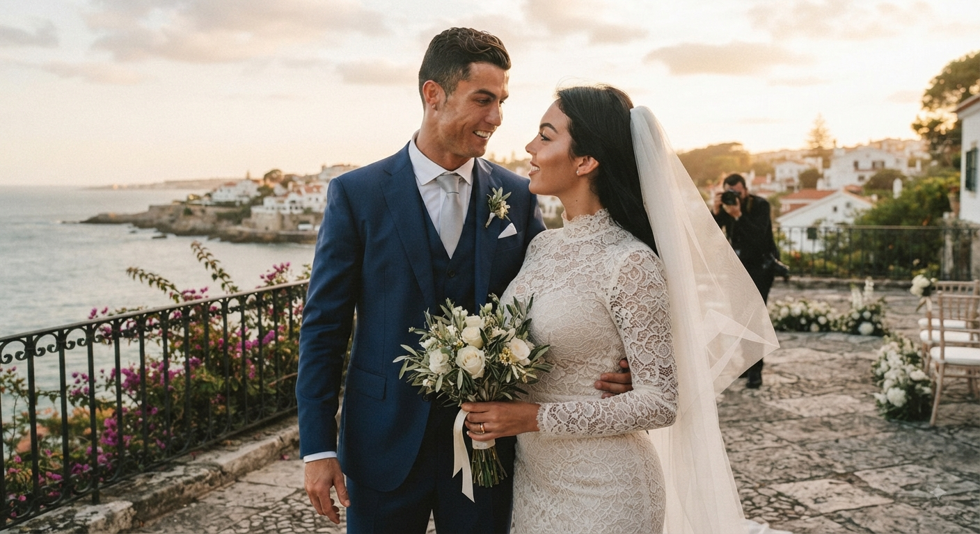 Cristiano Ronaldo Cascais'te Gizli Törenle Evlendi